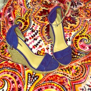 Electric blue Express wedges